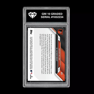 Graded 10 Jackson Holliday 2024 Topps Now RC #61 1st Rookie Baltimore Orioles Baseball