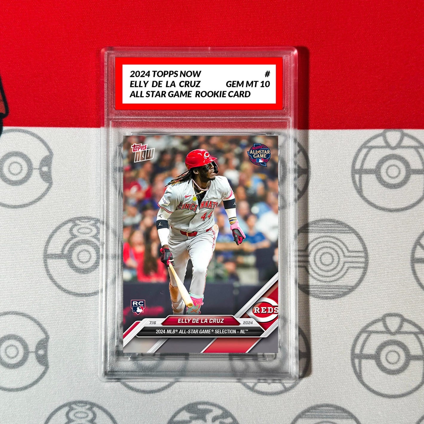 Graded 10 2024 Topps Now ELLY DE LA CRUZ ROOKIE All Star REDS RC CARD Baseball