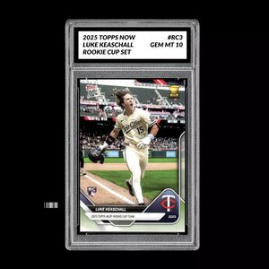 Graded 10 Luke Keaschall RC Rookie Cup 2025 Topps Now #RC3 TWINS Baseball