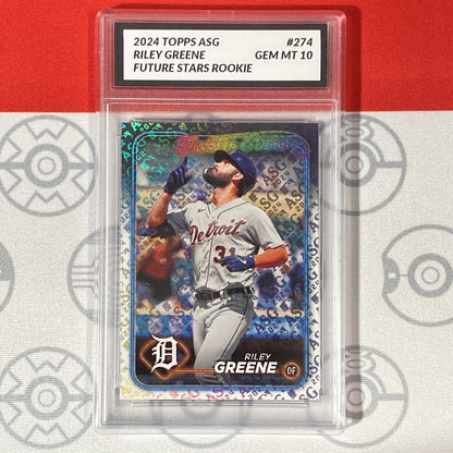 Graded 10 Riley Greene 274 2024 All-Star Game RC Future Stars Baseball