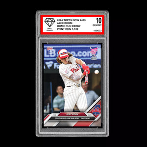 Graded 10 Alec Bohm 2024 Topps #429 Home Run Derby Philadelphia Phillies Baseball