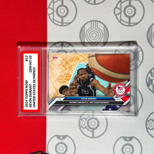 Graded 10 Kevin Durant 2024 Olympic Games TOPPS NOW Card #13 Team USA Basketball Basketball