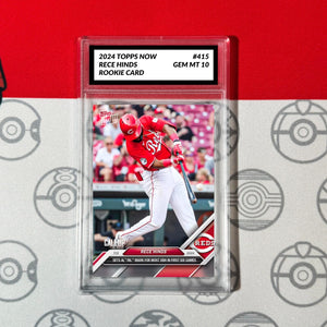 Graded 10 Rece Hinds #415 RC Rookie Card Most XBHs 2024 MLB TOPPS NOW Baseball