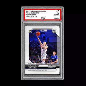 GRADED 10 Paige Bueckers 2024 Panini Instant #PBC UCONN WNBA Draft RC Rookie Football