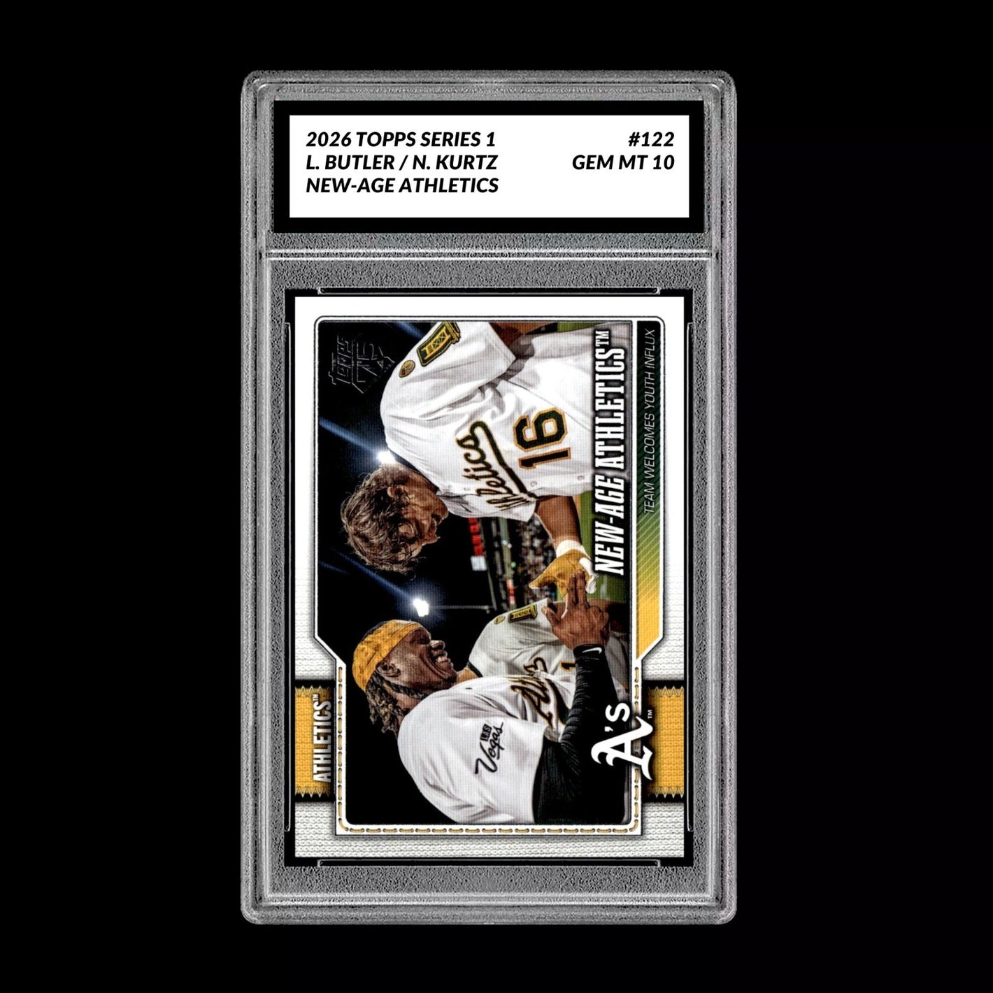 Graded 10 Lawrence Butler / Nick Kurtz 2026  Topps Series 1 Athletics Baseball