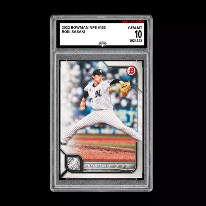 Graded 10 ROKI SASAKI LA Dodgers RC Rookie 1st 2022 Bowman NPB Japanese  Baseball