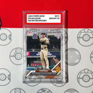 Graded 10 Dylan Cease -2024 MLB TOPPS NOW Card 471 NO HITTER Padres Baseball