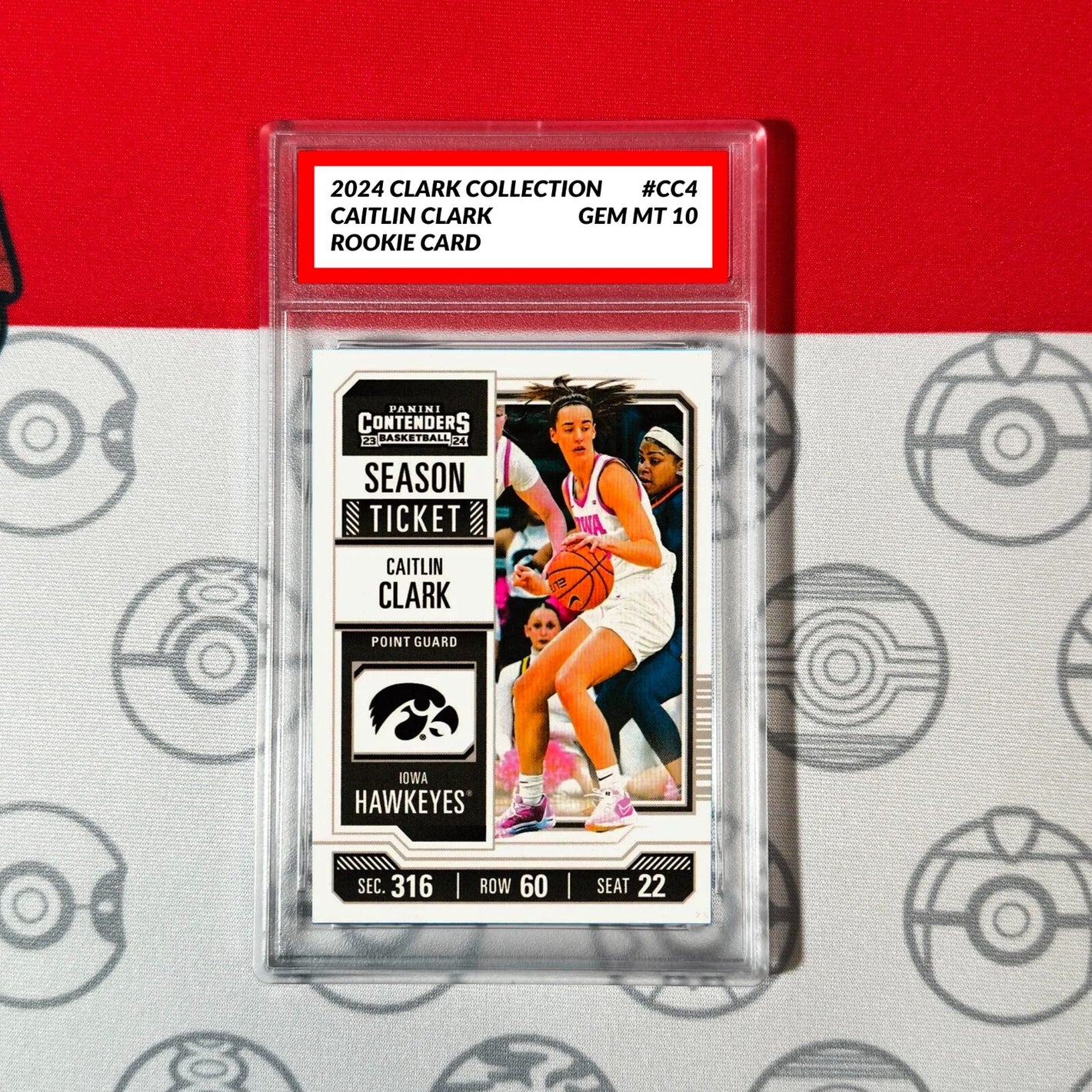 Graded 10 Caitlin Clark #CC4 2024 Panini Collection WNBA 1st Donruss Rookie Card Basketball
