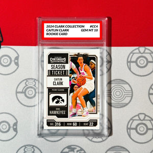 Graded 10 Caitlin Clark #CC4 2024 Panini Collection WNBA 1st Donruss Rookie Card Basketball