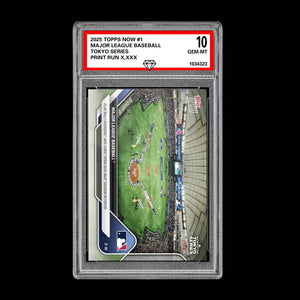Graded 10 Major League Baseball Tokyo Series 2025 MLB Topps NOW Card 1  Baseball
