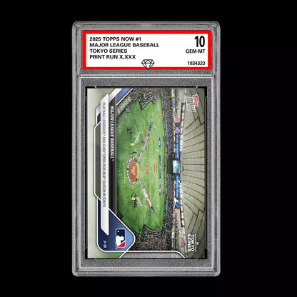 Graded 10 Major League Baseball Tokyo Series 2025 MLB Topps NOW Card 1  Baseball