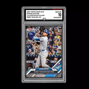 GRADED 10 💥Shohei Ohtani 50/50 2024 MLB TOPPS NOW Card 722 First Ever! Baseball