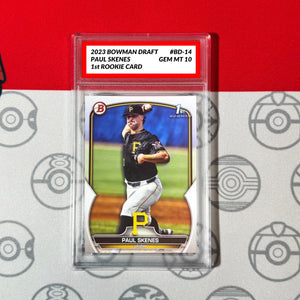 Graded 10 Paul Skenes RC 2023 1st Bowman Paper Draft #BD-14 Topps Rookie Card Baseball
