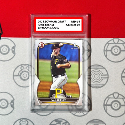 Graded 10 Paul Skenes RC 2023 1st Bowman Paper Draft #BD-14 Topps Rookie Card Baseball