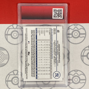 Graded 10 Jasson Dominguez #60 2024 All Star Game ASG Refractor Rookie RC Baseball