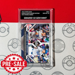 2024 Topps AARON JUDGE & SHOHEI OHTANI 50-HR Hitters WS #863 Graded 10 Baseball