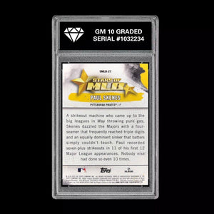 Graded 10 Paul Skenes 2025 Topps Stars of MLB Insert SMLB-27 Pittsburgh Pirates Baseball