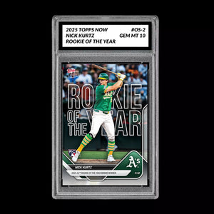 Graded 10 NICK KURTZ RC Rookie of the Year 2025 Topps Now #OS-2 Presale Baseball