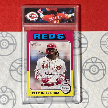 Graded 10 Elly De La Cruz Rookie Card 2024 MLB TOPPS HERITAGE 473 Reds RC Baseball