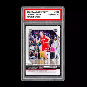 Graded 10 Caitlin Clark #159 RC Rookie Card 2024 Panini Instant Indiana Fever Basketball