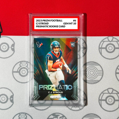 Graded 10 C.J. Stroud #6 Prizmatic Rookie Card Texans RC 2023 Panini Prizm Football