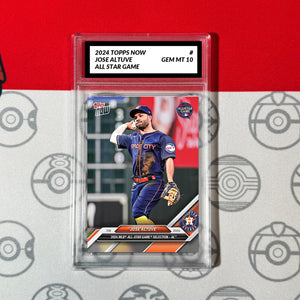 Graded 10 2024 Topps Now JOSE ALTUVE All Star HOUSTON ASTROS Baseball