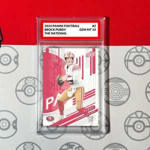 Graded 10 2024 Panini Football #2 Brock Purdy San Francisco 49ers The National Football