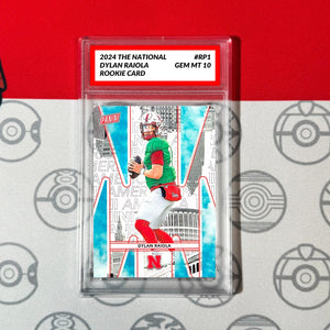 Graded 10 DYLAN RAIOLA 2024 National Silver Pack #RP1 RC Rookie Card Nebraska Football