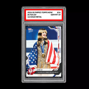 Graded 10 Alysa Liu Gold Women's Skating 2026 Olympics Topps NOW Card 16 Presale Figure Skating