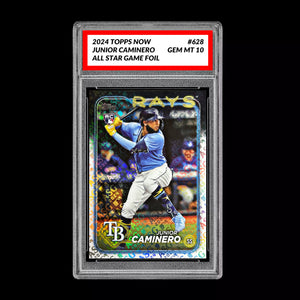 Graded 10 Junior Caminero 2024 Topps #628 RC Rookie Card All Star Game Foil Baseball