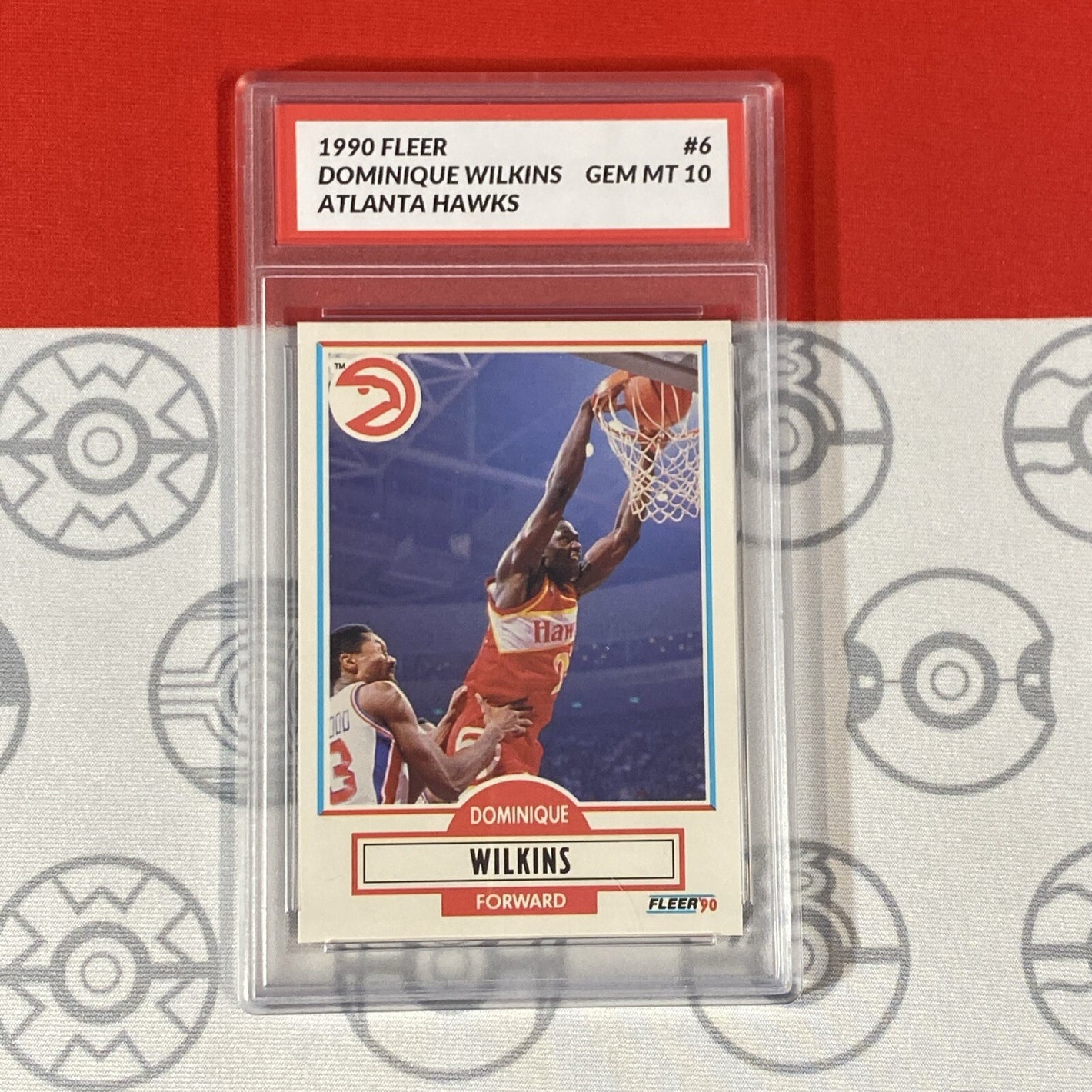 Graded 10 1990 Fleer Jacques Dominique Wilkins Card 6 MINT Hawks HOF GEM MINT Basketball