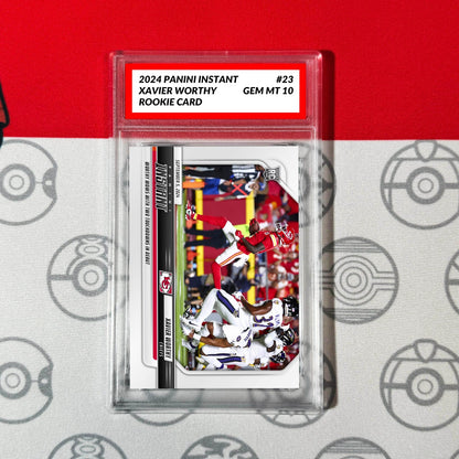 Graded 10 Xavier Worthy #23 RC Rookie Card 2024 Panini Instant Chiefs Football