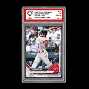 Graded 10 Roman Anthony Call-Up Red Sox RC Rookie 2025 Topps NOW 305  Baseball