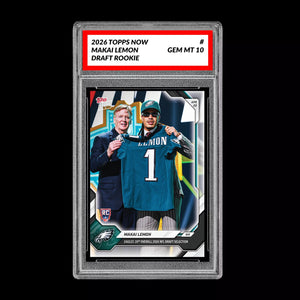 Graded 10 Makai Lemon 2026 TOPPS NOW RC Rookie Card Eagles PRESALE Football