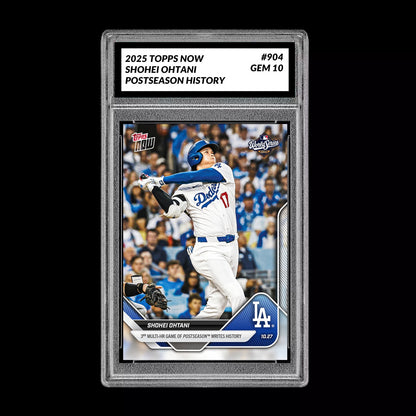 Graded 10 Shohei Ohtani #903 Multi HR History 2025 Topps NOW MLB Card LA Dodgers Baseball