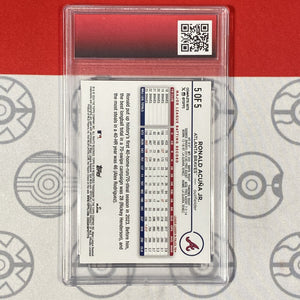 Graded 10 Ronald Acuna Jr 5 of 5 2024 All-Star Game Image Variation SP SSP Baseball