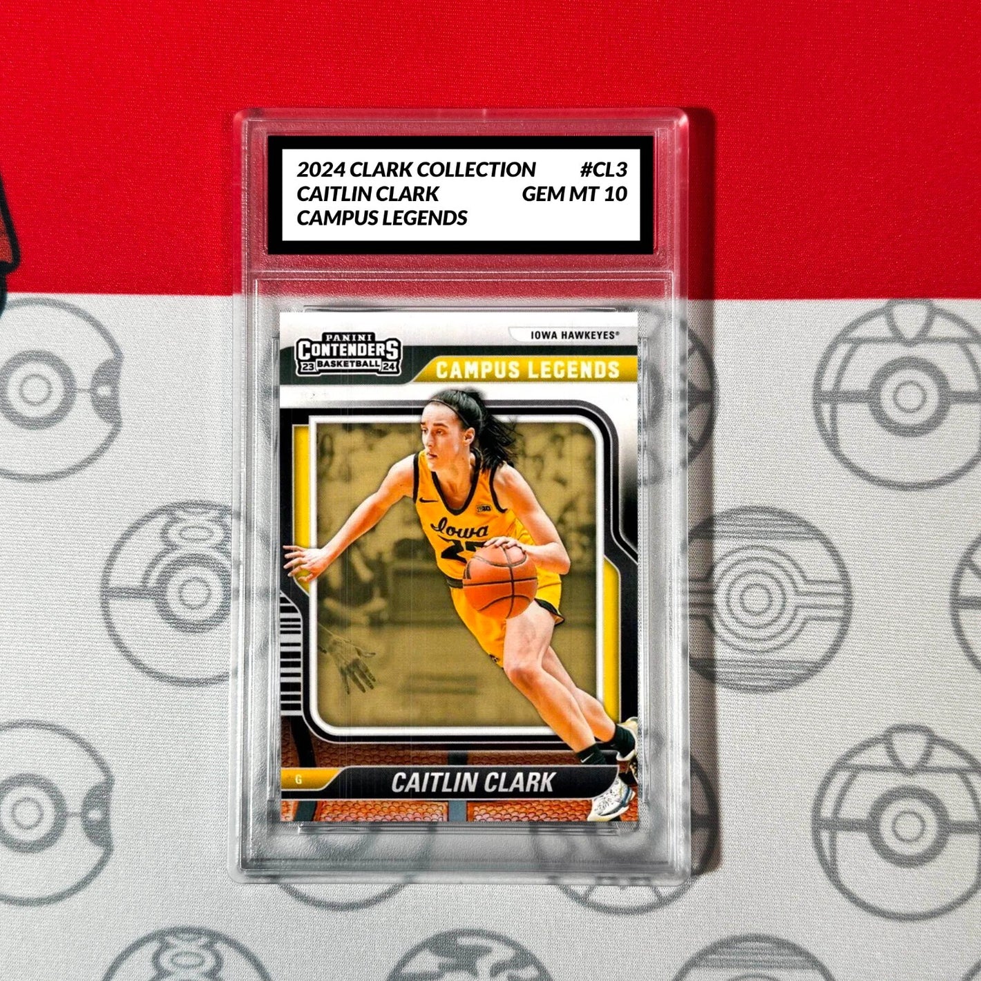 Graded 10 Caitlin Clark RC 2024 Rookie Card #CL3 Contenders Campus Legends Basketball