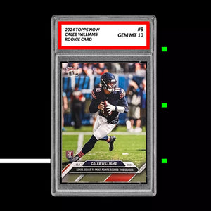 Graded 10 Caleb Williams #8 2024 Topps Now RC Rookie Card Most Points Scored Football