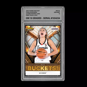 GRADED 10 Paige Bueckers 2025 Panini Instant RC Rookie Card WNBA DRAFT  Basketball
