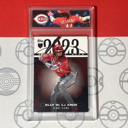 Graded 10 Elly De La Cruz Rookie Card 2024 MLB TOPPS SERIES 1 23GH-25 Reds RC Baseball