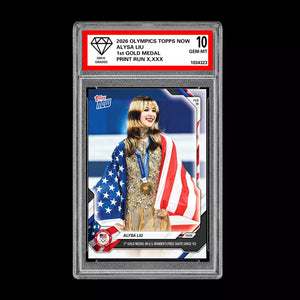 Graded 10 Alysa Liu Gold Women's Skating 2026 Olympics Topps NOW Card 16 Presale Figure Skating