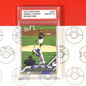 Graded 10 Paul Skenes Vs Shohei Ohtani Rookie Card 2024 MLB TOPPS NOW 264 RC Baseball