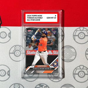 Graded 10 2024 Topps Now YORDAN ALVAREZ All Star  ASTROS Baseball