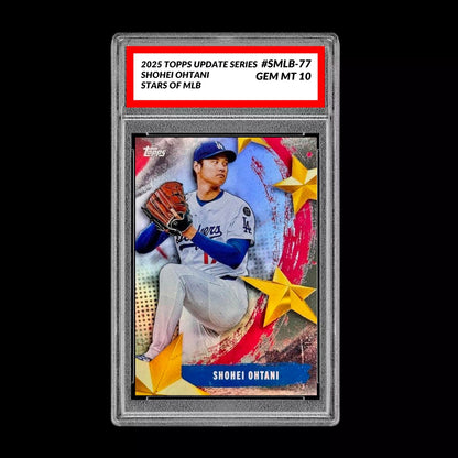 Graded 10 Shohei Ohtani Stars Of MLB Topps Update #SMLB-77 Los Angeles Dodgers Baseball