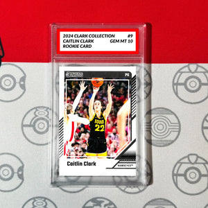 Graded 10 Caitlin Clark Rookie Card RC 2024 Panini Donruss Clark Collection #9 Basketball
