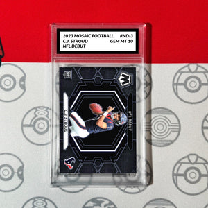 Graded 10 C.J. Stoud NFL Debut 2023 Panini Mosaic Football #ND-3 Football