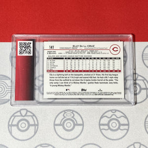 Graded 10 Elly De La Cruz Rookie Card 2024 MLB TOPPS SERIES 1 141 Reds RC Baseball