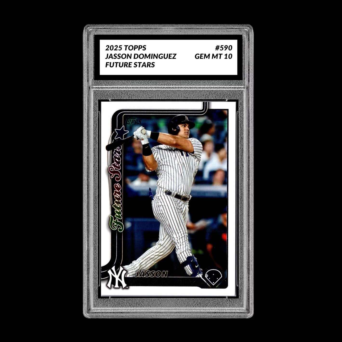 Graded 10 Jasson Dominguez #590 2025 Topps Future Stars New York Yankees Baseball