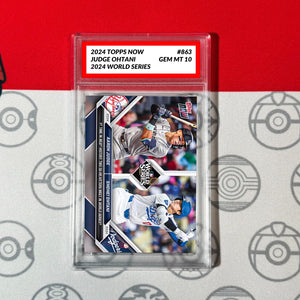 Graded 10 Aaron Judge/Shohei Ohtani - 2024 MLB Topps NOW Card #863 World Series Baseball