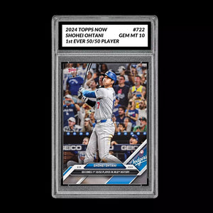 GRADED 10 💥Shohei Ohtani 50/50 2024 MLB TOPPS NOW Card 722 First Ever! Baseball